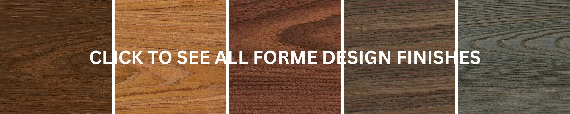 ForMe Design Wood Grain Extruded Aluminum Sample Finishes